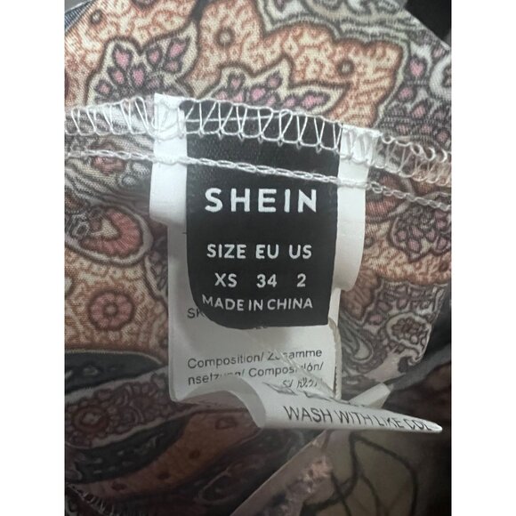 SHEIN VCAY Loose Summer Boho Romper Spaghetti Adjustable Straps XS Sz 2 New - Picture 7 of 9